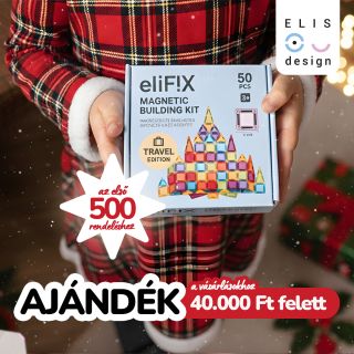 🎅 Ho-ho-ho! Mostantól az első 500, 40.000 Ft feletti rendelés mellé ajándékba adunk egy 50 db-os eliFIX Travel mágneses...